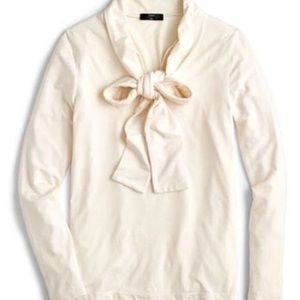 JCREW 365 Bow Neck Blouse NWT